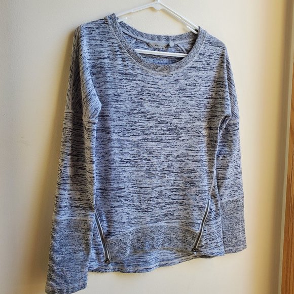 Athleta Gray Scoop Neck Jersey Size XXS - Picture 2 of 14